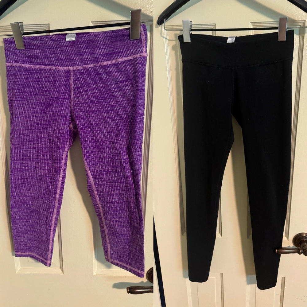 Two pairs Lululemon Ivivva girls' leggings, size 12!